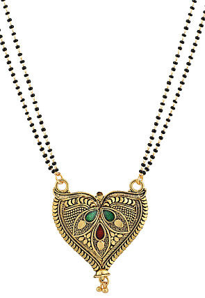 Meenakari Oxidised Mangalsutra