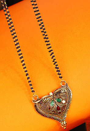 Meenakari Oxidised Mangalsutra