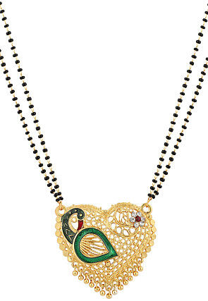 Meenakari Peacock Style Mangalsutra
