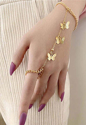 Metallic Haath Phool