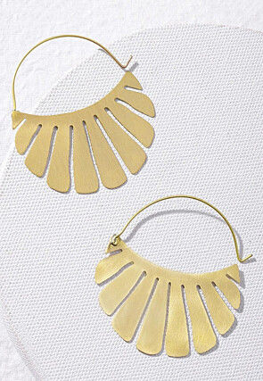 Metallic Hoop Earrings