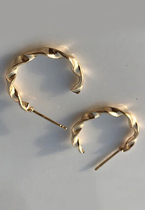 Metallic Hoops Earring