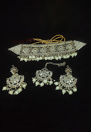 Mirror Choker Necklace Set
