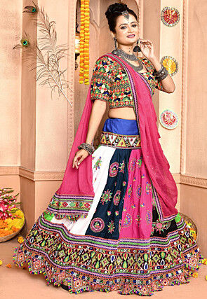 Navratri Special Cotton Lehenga in Multicolor