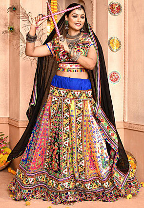 Navratri Special Cotton Lehenga in Multicolor