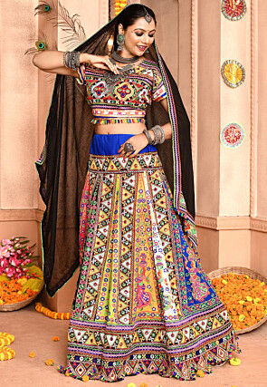 Navratri Special Cotton Lehenga in Multicolor