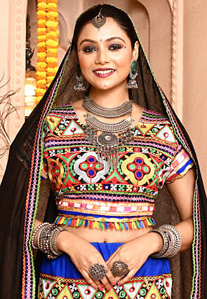 Navratri Special Cotton Lehenga in Multicolor