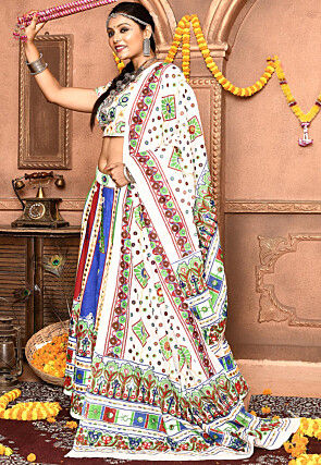 Navratri Special Cotton Lehenga in Multicolor