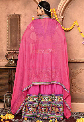 Navratri Special Cotton Lehenga in Pink