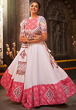 Buy Veena Leheriya Cotton Lehenga Set by Designer POMCHA JAIPUR for Women  online at Kaarimarket.com