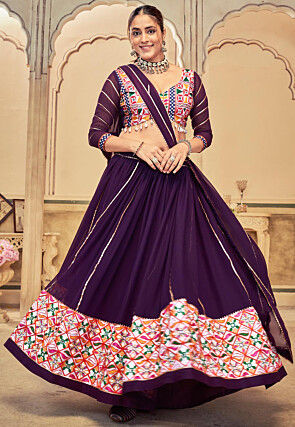 Buy Purple Lehenga Choli Online Latest Designs Looks
