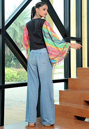 Navratri Special Cotton Crop Top in Multicolor