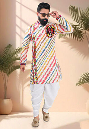 Navratri Special Cotton Kurta Set in Multicolor