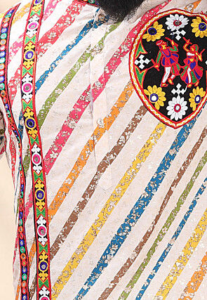 Navratri Special Cotton Kurta Set in Multicolor