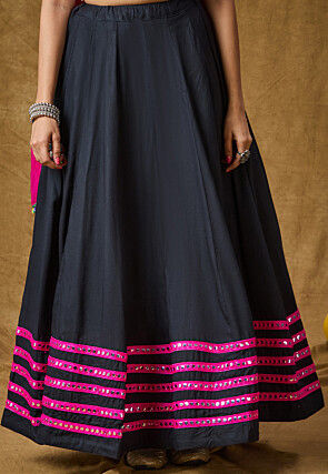 Long skirt and top with mirror work store