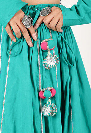 Navratri Special Pure Cotton Lehenga in Blue