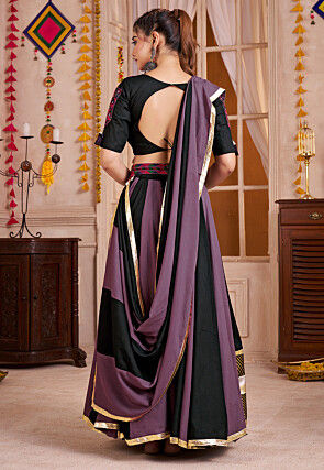 Navratri Special Viscose Cotton Lehenga in Multicolor