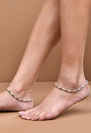 Oxidised Anklet Pair