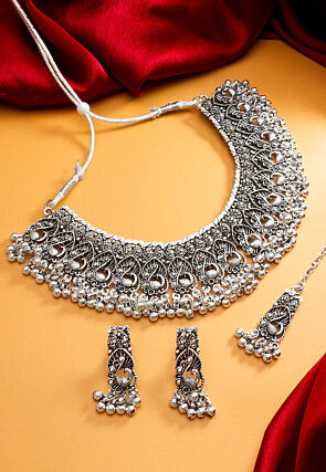 Oxidised choker necklace online online