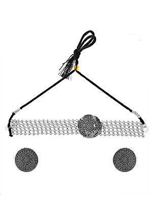 Oxidised Choker Necklace Set