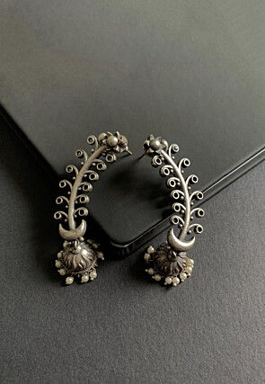Oxidised Jhumka Style Earrings