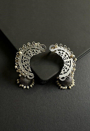 Oxidised Jhumka Style Earrings