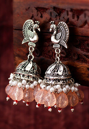 Oxidised Jhumka Style Earrings