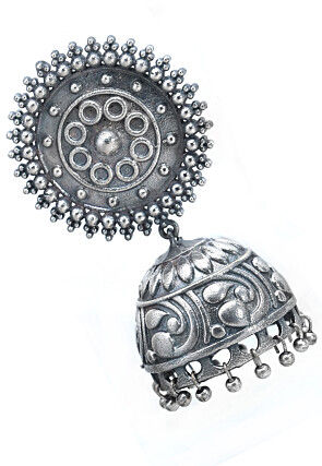 Oxidised Jhumka Style Earrings