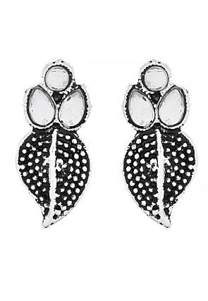 Oxidised Kundan Choker Necklace Set