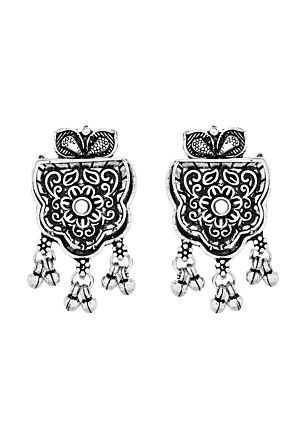 Oxidised Mirror Necklace Set