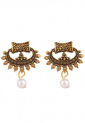 Oxidised Pearl Necklace Set