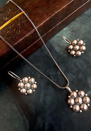 Oxidised Pendant Set