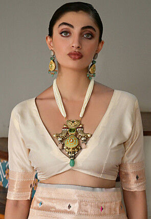 Paithani Saree in Cream