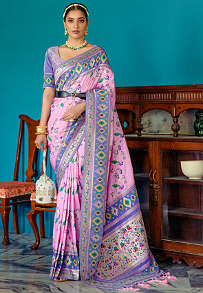 Pure Paithani Silk sarees with Zari Weaving - Raj Silk Villa