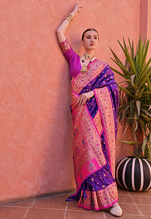 Paithani Saree in Purple