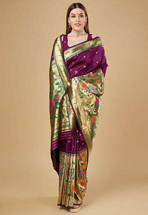 Paithani Saree in Purple