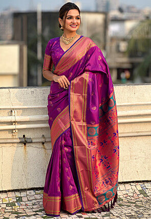 Paithani Saree in Purple
