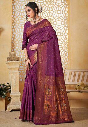 Paithani Saree in Purple