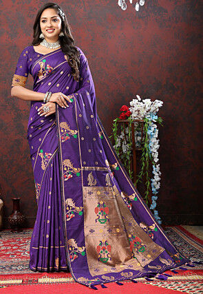 Paithani Saree in Violet