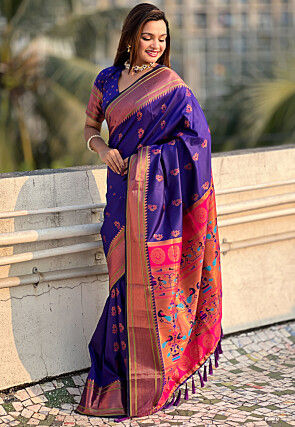 Paithani Saree in Violet