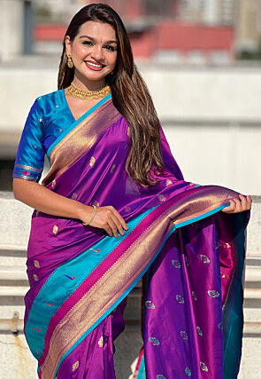 Paithani Saree in Violet