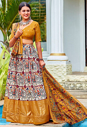 Lovender Koti Style Cotton Embroidered Designer Navratri Special Lehen –  myracouture