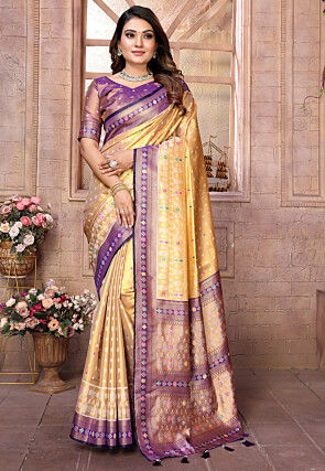 Patola Saree in Light Yellow