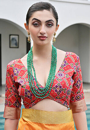 Patola Saree in Mustard