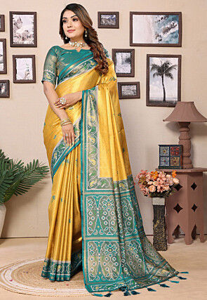 Patola Saree in Yellow