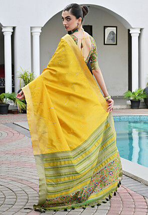 Patola Saree in Yellow