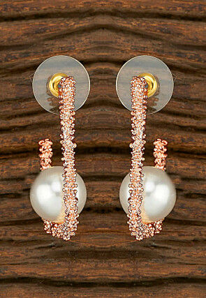 Pearl Hoops Earring