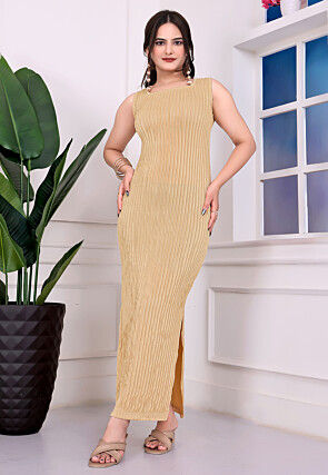 Page 2 | Beige - Dresses - Indo-Western Dresses: Buy Indo-Western Outfits  for Women Online | Utsav Fashion