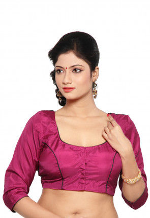 Buy Plain Art Silk Blouse in Green Online : UJN507 - Utsav Fashion