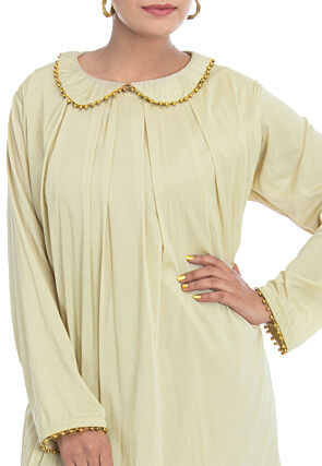 Plain Crepe Tunic in Light Green